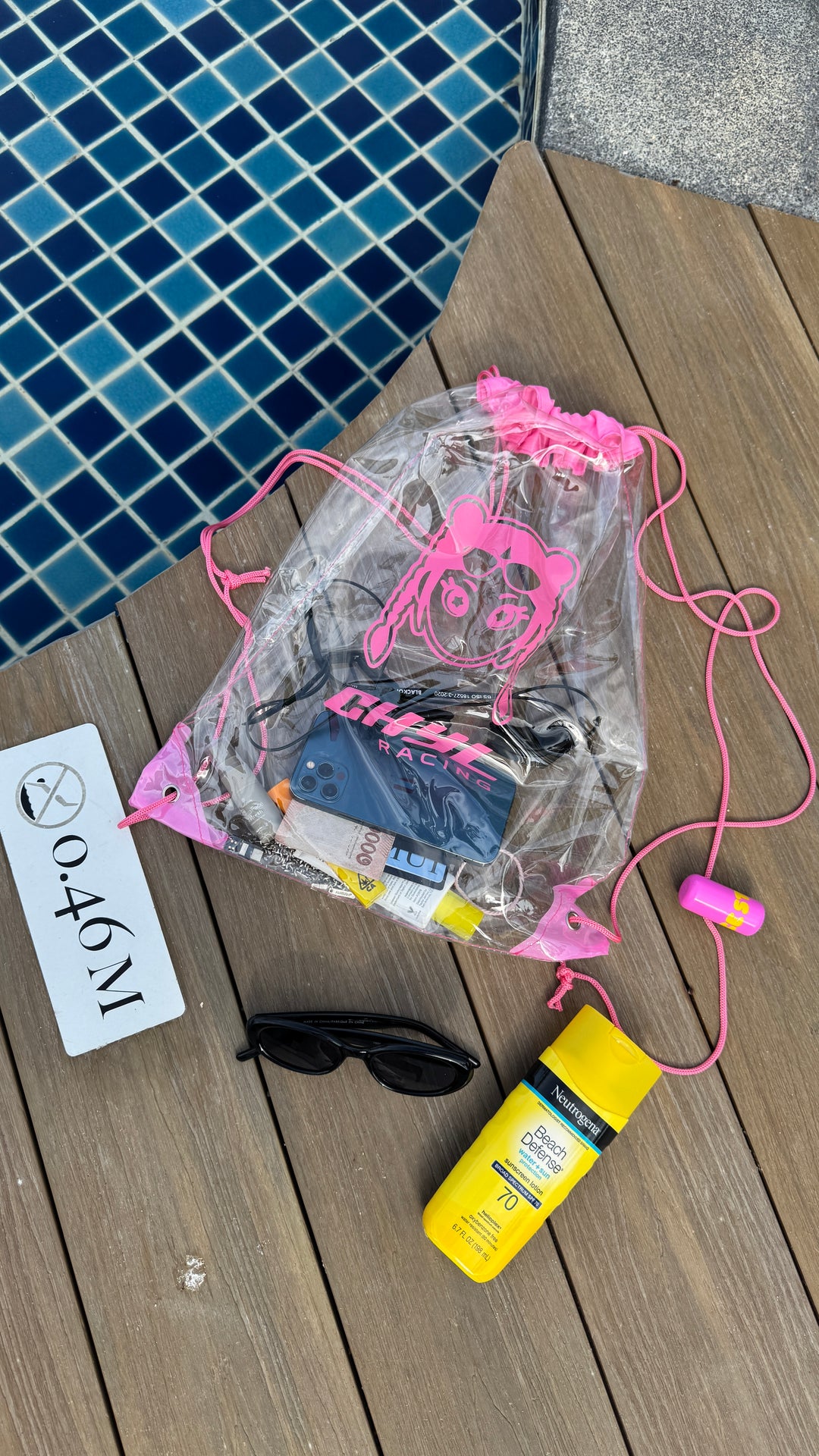 CHYL Clear Drawstring Bag