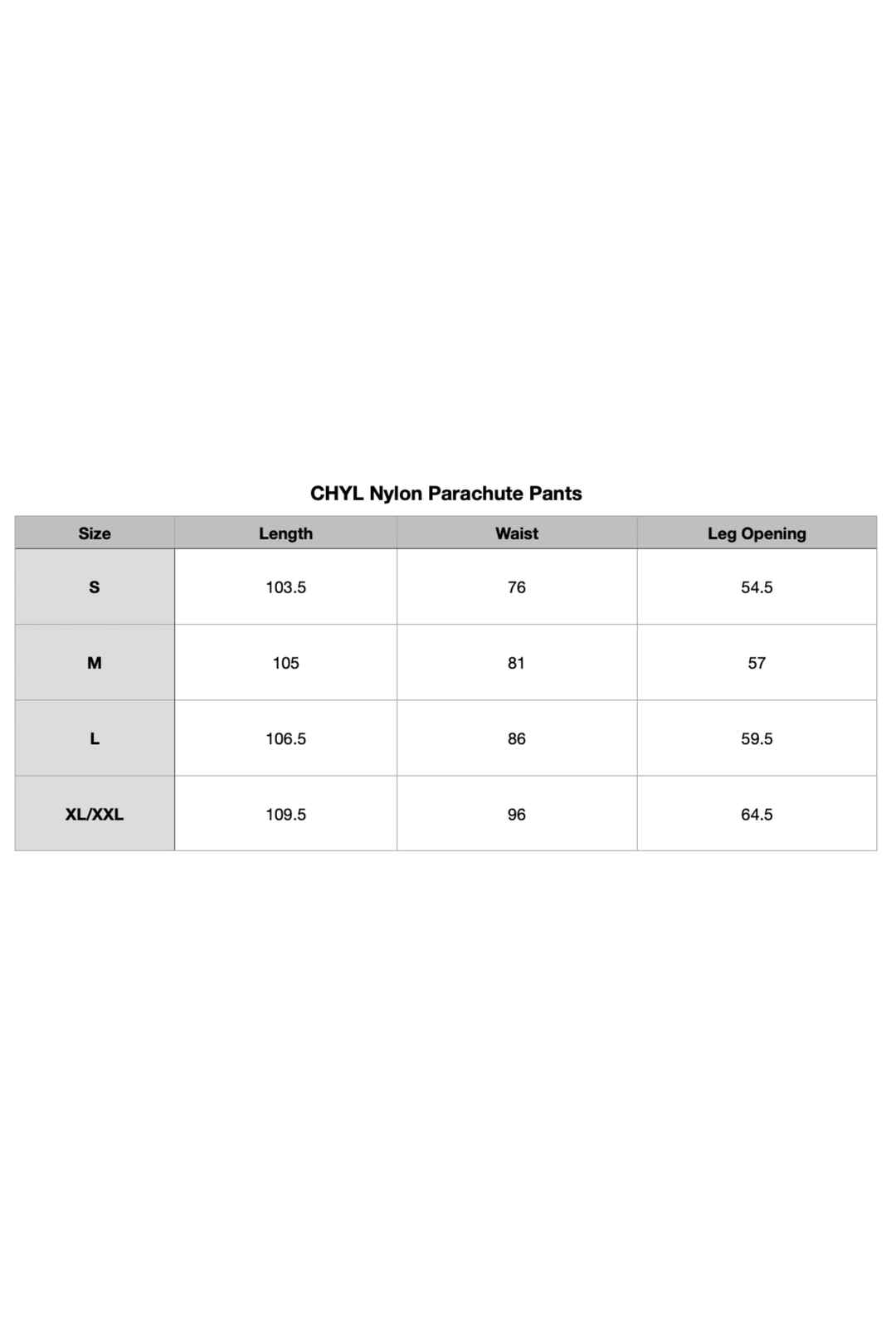 CHYL Nylon Parachute Pants (PRERORDER)