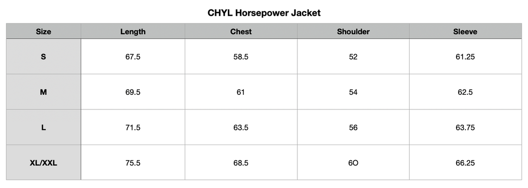CHYL Horsepower Jacket (Pre-order)