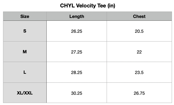CHYL Racing Velocity Tee