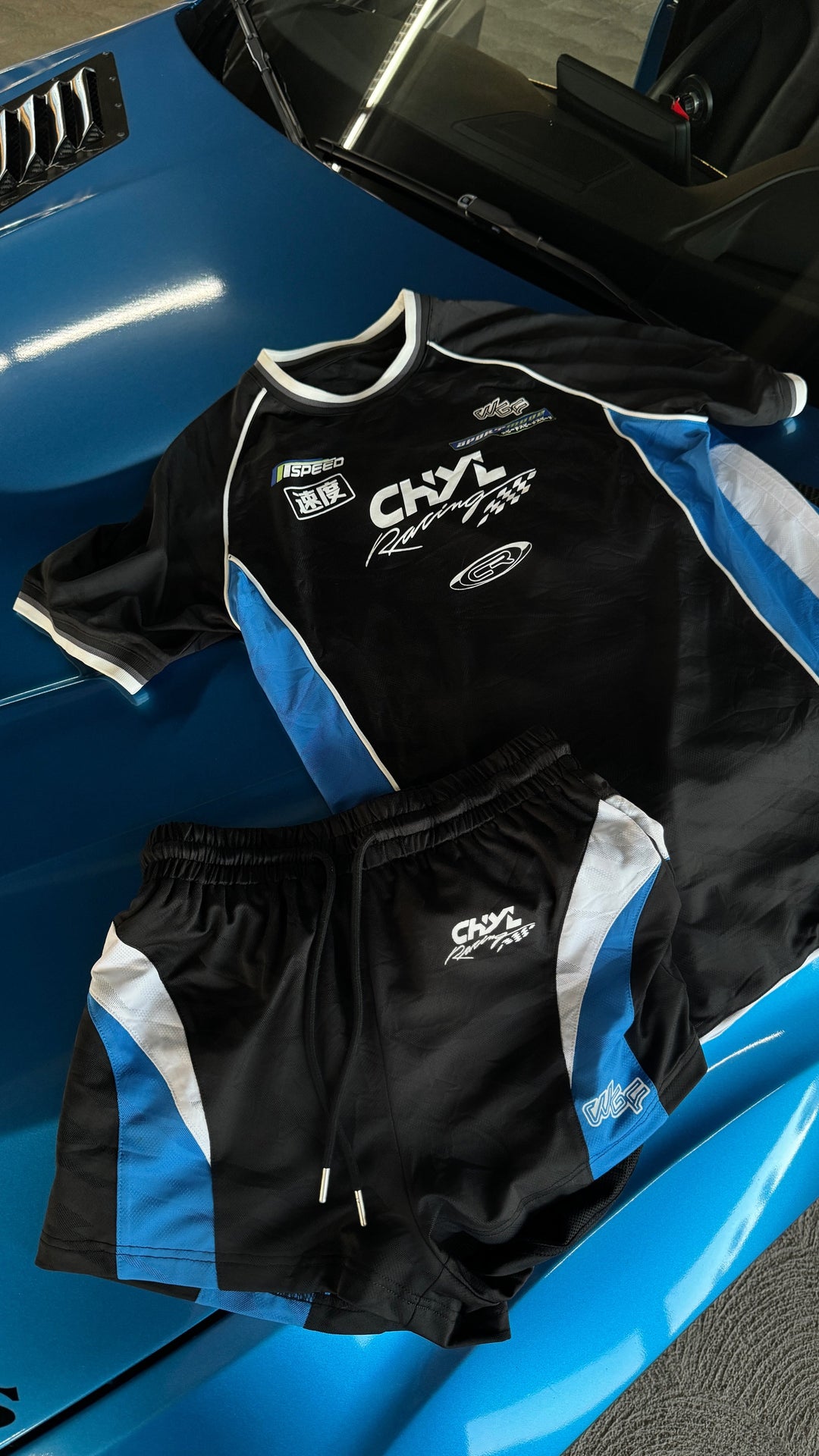 Racing Jersey Booty Shorts